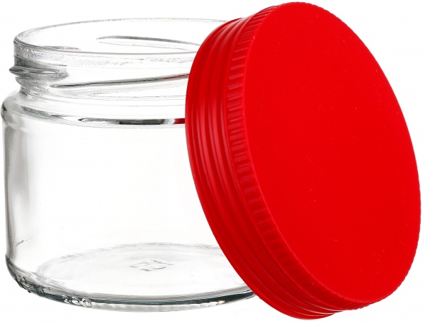 Банка скляна 280 мл із пластиковою кришкою 82 мм Італія 82284