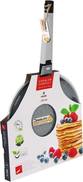 Сковорода для блинов Greblon Compact Induction Line 28 см 89515 Vinzer