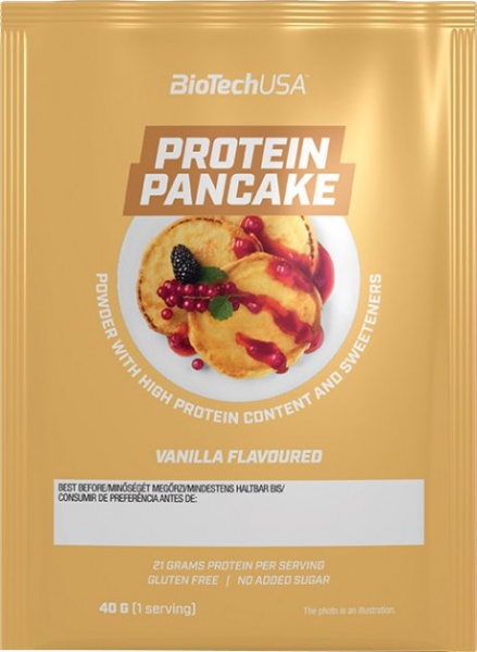 Суміш протеїнова BioTech Gusto Pancake ваніль 40 г 