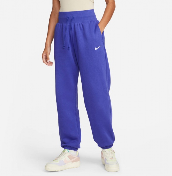 Штани Nike W NSW PHNX FLC HR PANT OS DQ5887-430 р. XL синій