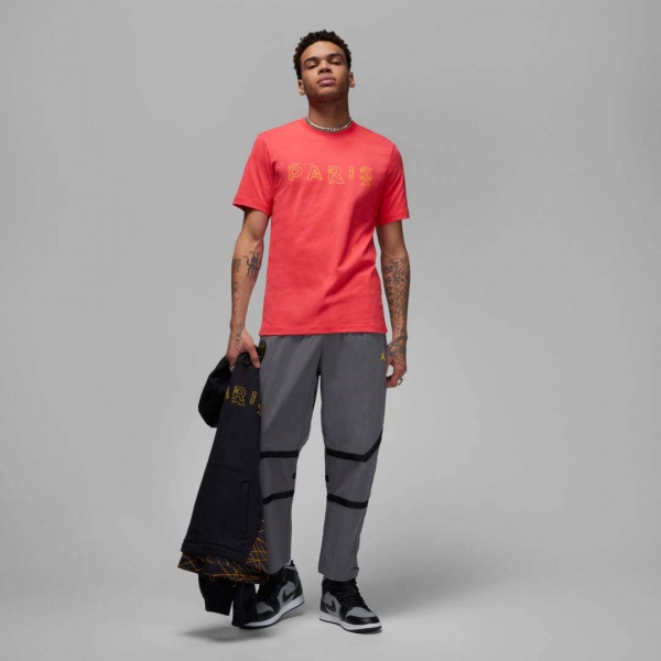 Футболка Nike M J PSG SS TEE DV0634-648 р.M разноцветный