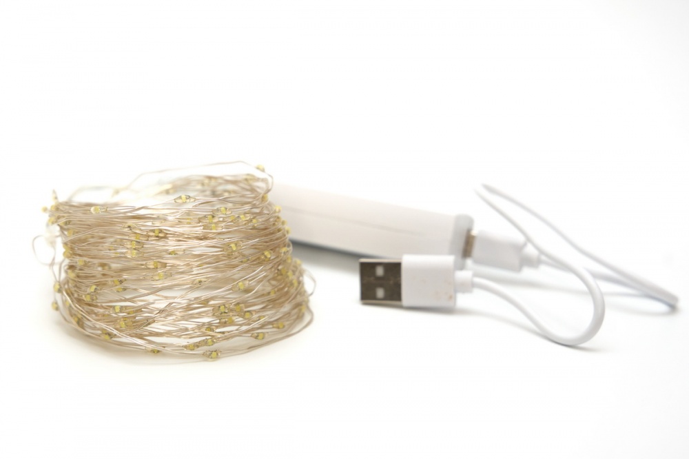 Электрогирлянда Девилон с повербанком светодиодная (LED) 200 ламп 10 м (720582)