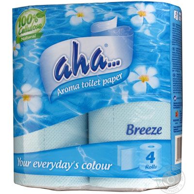 Бумага туалетная Aha Бриз 4 шт