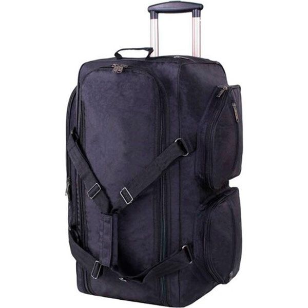 Сумка дорожня на колесах Bagland 34970 82 л чорний Мадрид 
