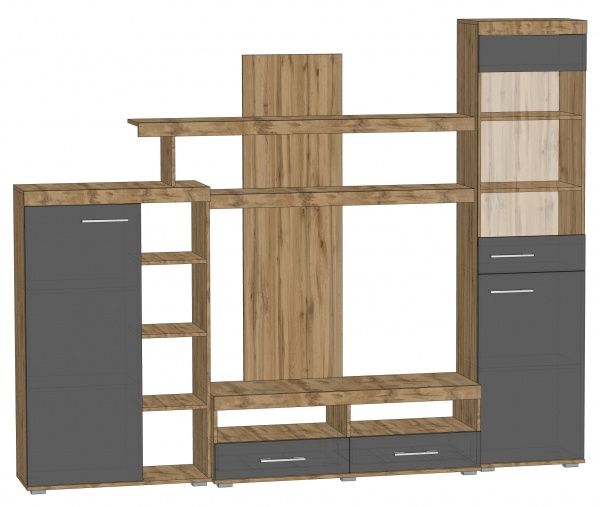 Вітальня Мадрид дуб аппалачі/антрацит Lion 