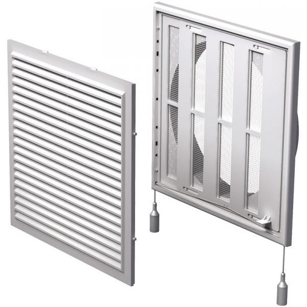 Решетка Вентс МВ 250/200 ВР пластик белый 