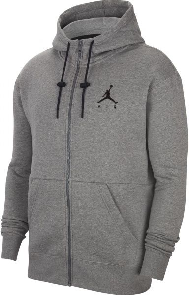 Джемпер Nike M J JUMPMAN AIR FLEECE FZ CK6679-091 р. S сірий