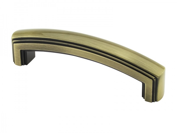 Меблева ручка накладна DC DR 53/128 AB 128 мм латунь