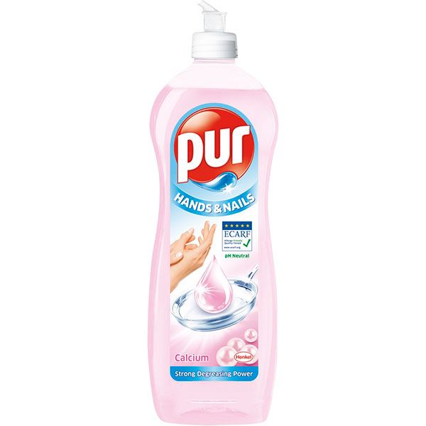 Средство для мытья посуды Pur Hands & Nails + кальций 900 мл