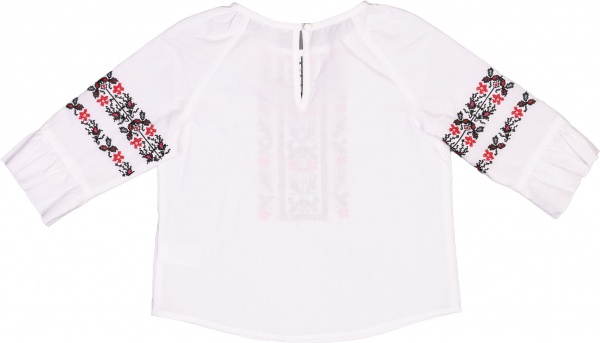 Вышиванка для девочек Эдельвика р.128 белый 21-22/09 