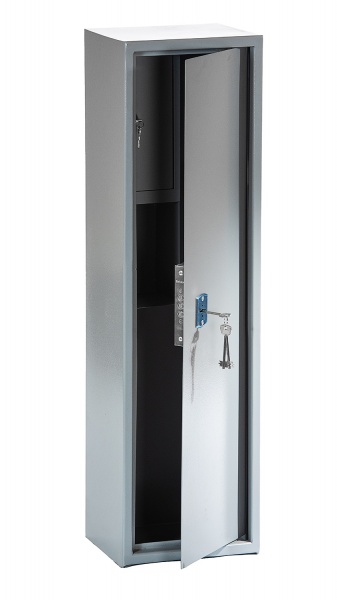 Сейф оружейный Metalzavod ЯОУ-1000 серый (2 ружья + трейзер) 
