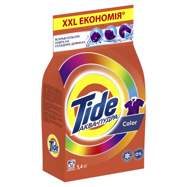 Порошок для машинной стирки Tide Аква-Пудра Color 5,4 кг 