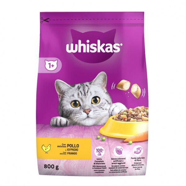Корм сухой Whiskas с курицей 800 г