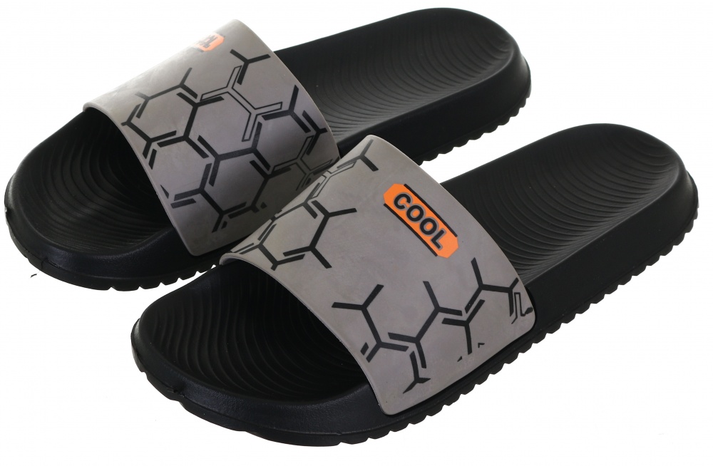 Шлепанцы унисекс Shantou р.39 серо-черный (ls-0221)