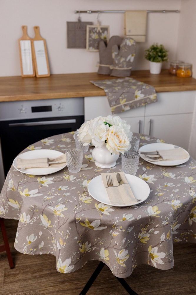 Скатерть Магнолия цветы d136 La Nuit