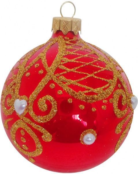 Шар стеклянный Престиж 4 d80 К-1211-80 красный