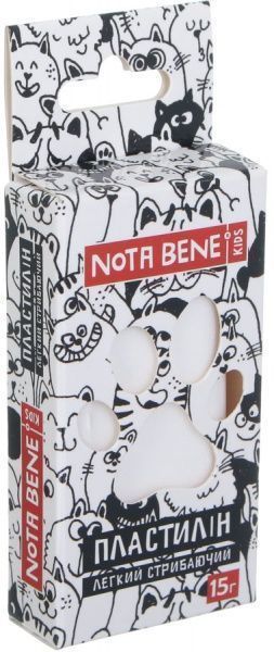 Пластилін легкий стрибаючий 15 г білий Nota Bene