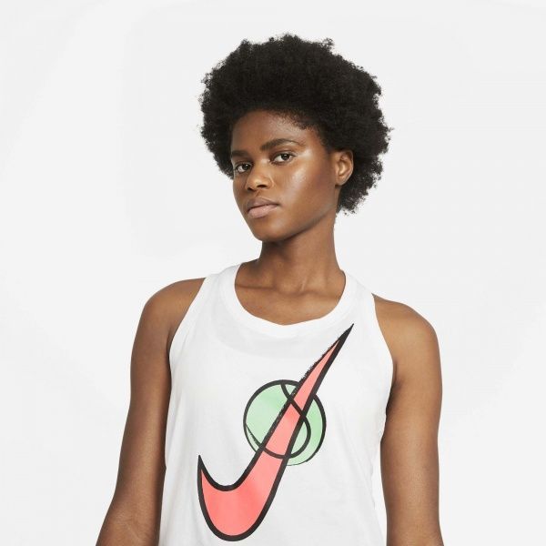 Футболка Nike W NKCT TANK SWOOSH TENNIS DC5252-100 M білий