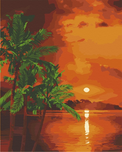 Картина за номерами Вечір на Балі 10571-АС 40х50 см ArtCraft 