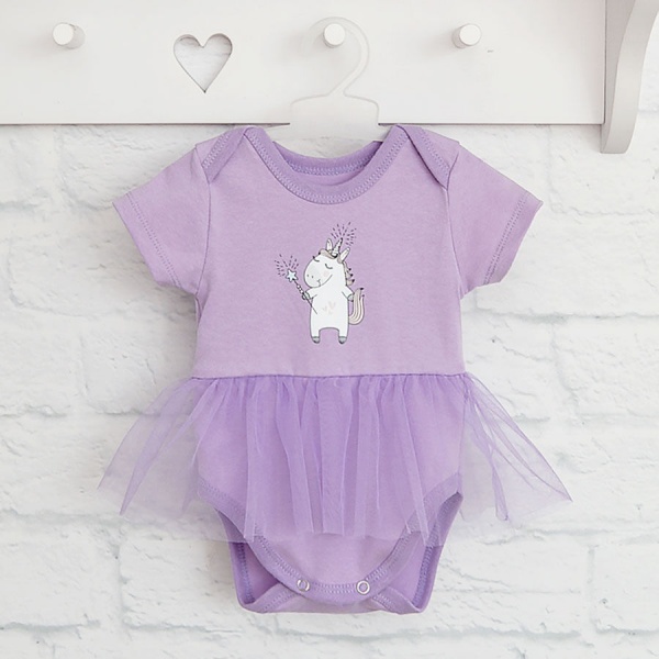 Боди для девочки Blanka р.74 фиолетовый 110194 