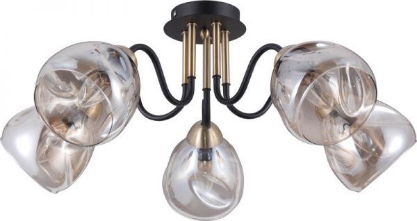 Люстра потолочная Victoria Lighting Carat/PL5 5x40 Вт E14 черный 