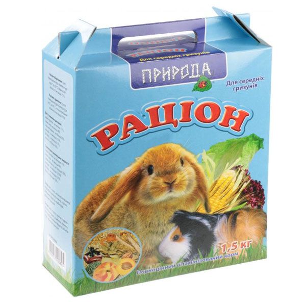 Корм Природа Раціон для середніх гризунів 1,5 кг