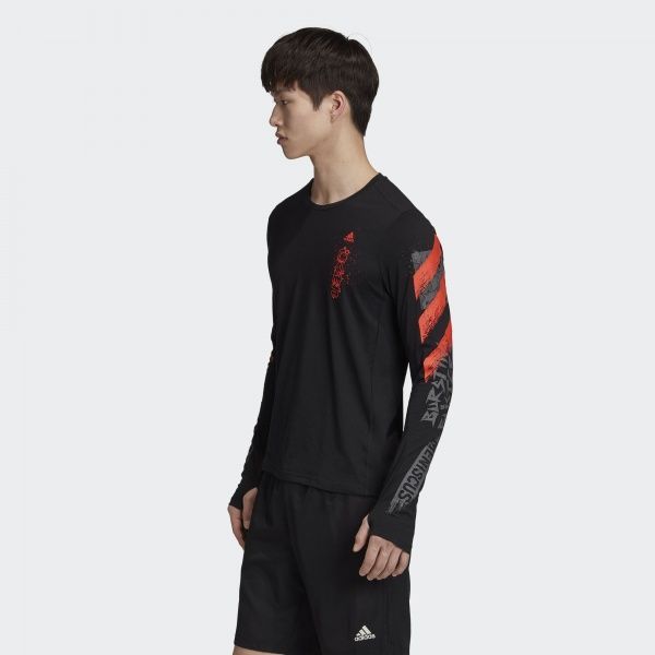 Футболка Adidas FAST GFX LS Tee FJ5000 XL чорний