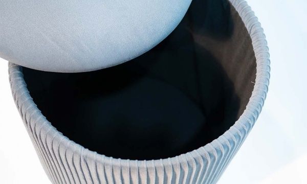 Пуф Томас 380х380х460 мм темно-сірий 