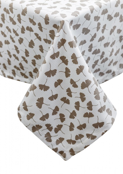 Скатертина Macao гінкго беж 133x220 см Прованс 