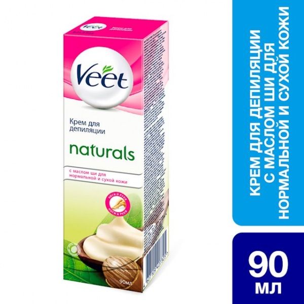 Крем для депіляції Veet з маслом Ши для нормальної і сухої шкіри 90 мл