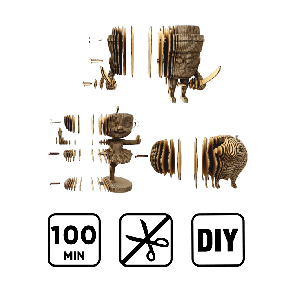 Конструктор картонний Cartonic 3D Puzzle BALLERINA CAPPUCCINA AND FRIENDS