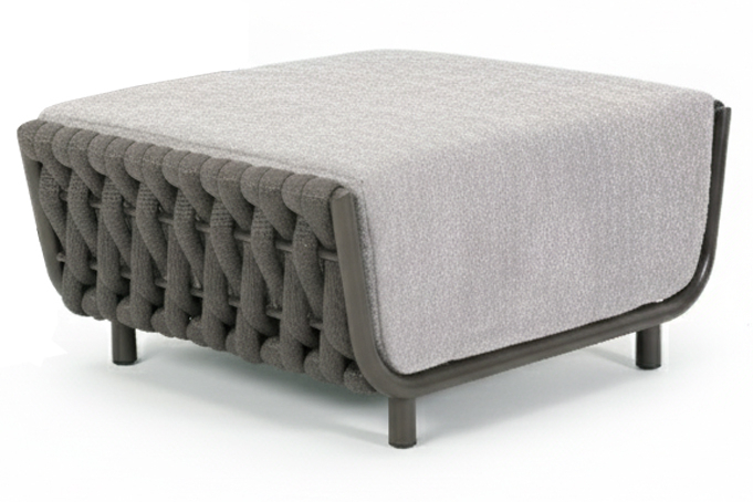 Пуф Мельбурн 37x66x77 см серый