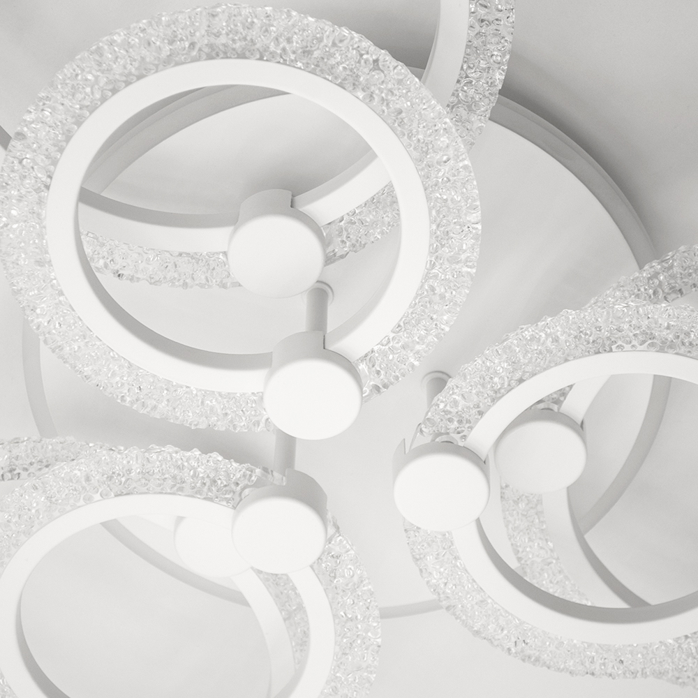 Люстра світлодіодна Luminaria Lily 7x90 Вт LED-модуль біла LILY RGB 90W 7R WHITE/ICE