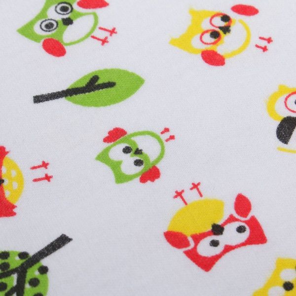 Боді дитяче Domtex Совенята р.74 білий із салатовим 155706 