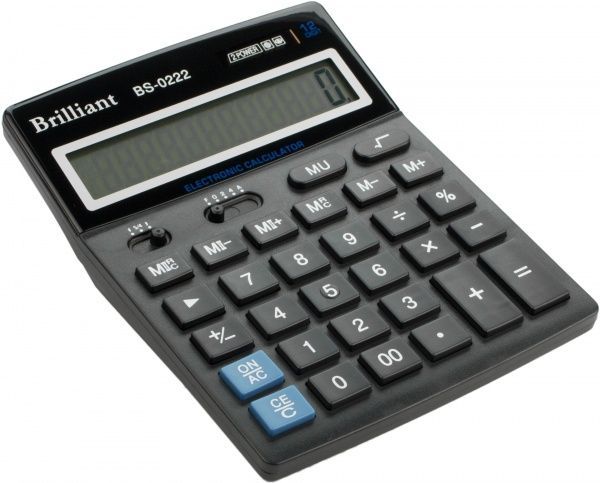 Калькулятор BS-0222 профессиональный 140 x 176 x 45 мм BRILLIANT