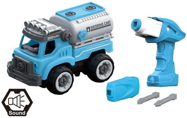 Игровой набор DIY Spatial Creativity Конструктор Цистерна с электрическим двигателем CJ-1379193