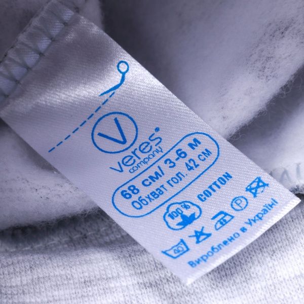 Шапочка Baby Veres Penguins р.38 блакитний