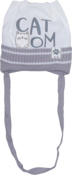 Шапочка дитяча для хлопчика Luna Kids р.36 біло-сірий 2146 