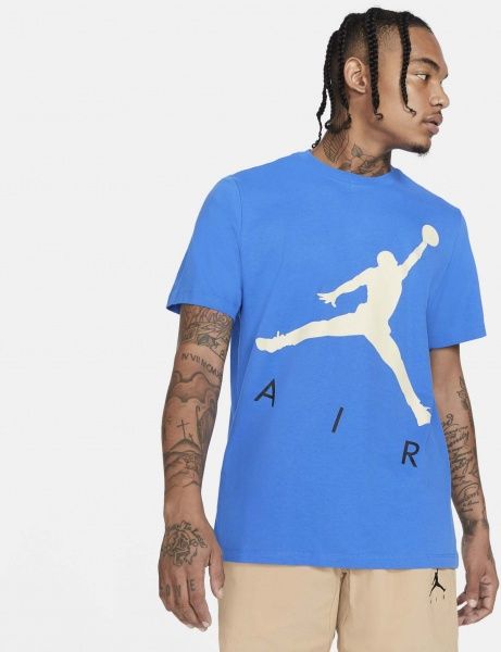 Футболка Nike M J JUMPMAN AIR HBR SS CREW CV3425-403 XL чорний