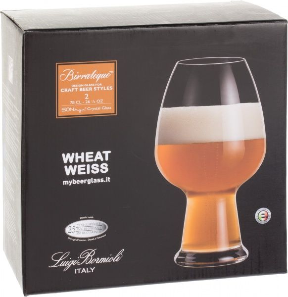 Набор бокалов для пива Birrateque Wheat/Weiss 780 мл 2 шт. Luigi Bormioli