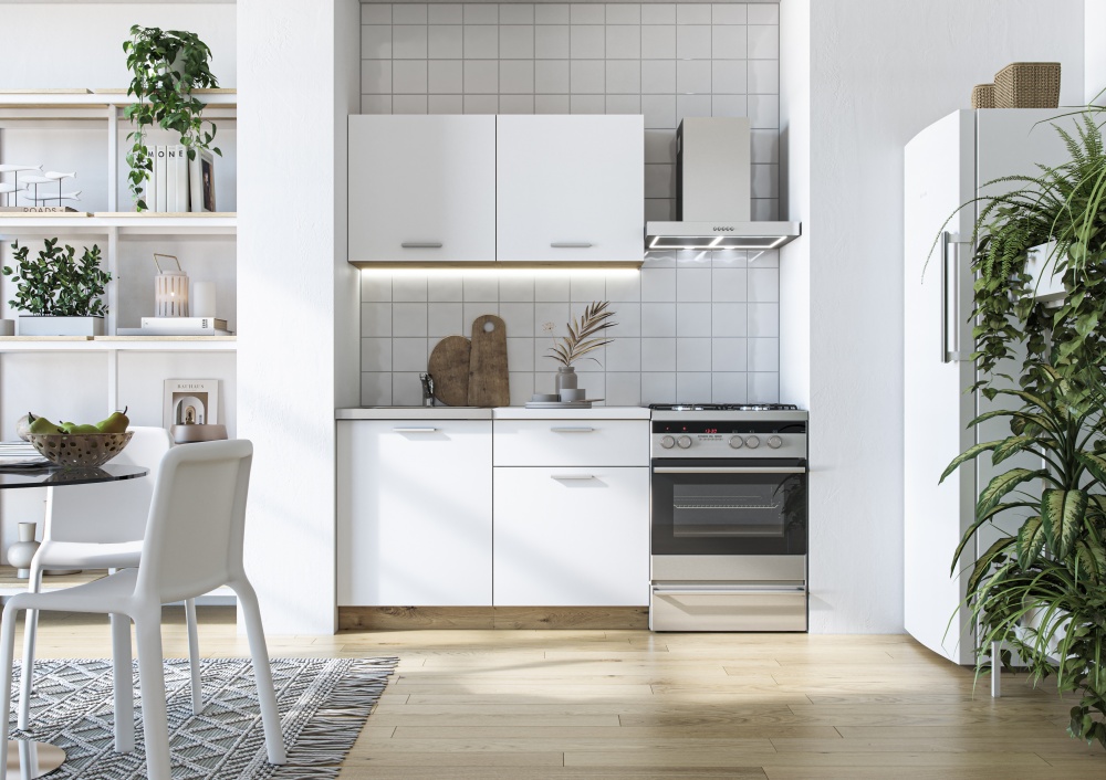 Кухня Грейд Влада ДСП 1,2мбелый/дуб артизан