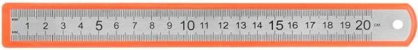 Линейка металлическая 20 см E81389 Economix