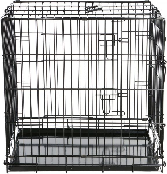 Клітка Papillon з 2 дверцятами чорна 61х54х58 см