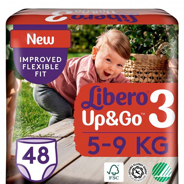 Підгузки-трусики Libero Up&Go 3 5-9 кг 48 шт.