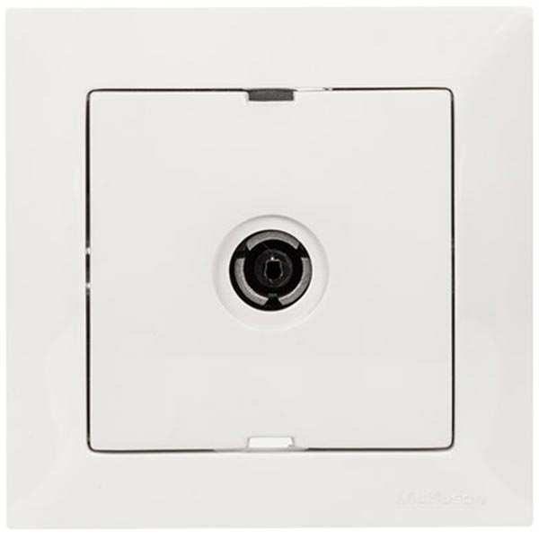 Розетка Mutlusan Candela прохідна телевізійна 11 dB біла