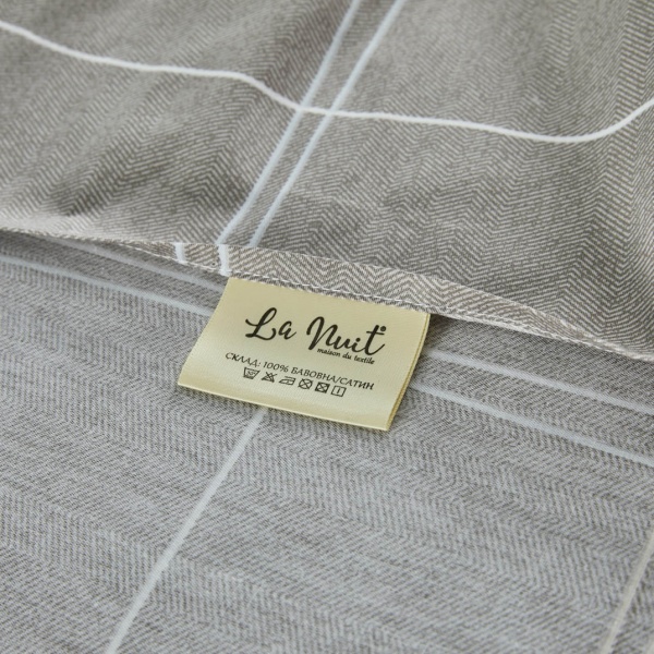 Комплект постельного белья Wiltz семейный серый La Nuit 