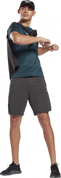 Шорты Reebok WOR MEL KNIT SHORT GJ0911 р. 46 черный