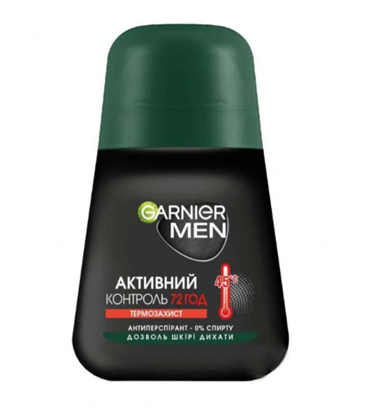 Дезодорант кульковий Garnier Mineral Активний контроль Термозахист для чоловіків 50 мл