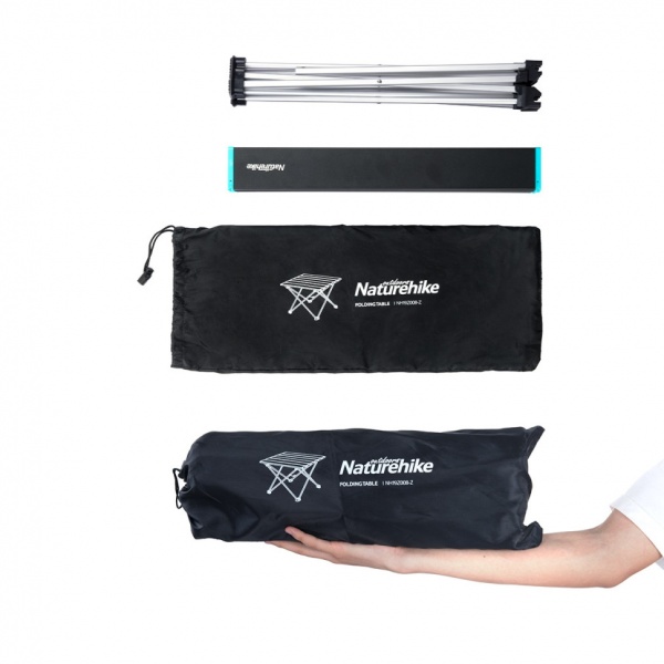 Стол Naturehike складной NH19Z008, алюминий, Размер L, черный