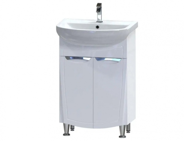 Тумба на ножках Aquarius Merete белый с умывальником Артеко 55